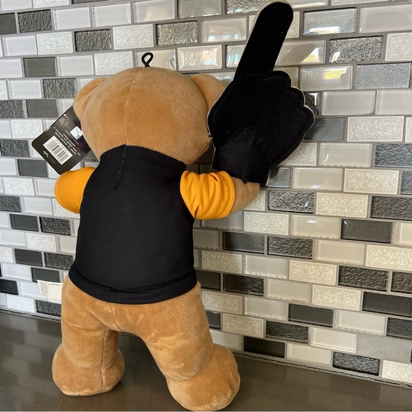 Pittsburgh Steelers NFL Football Bear Plush #1 Finger T-Shirt / 14” / BRAND NEW - Picture 9 of 16